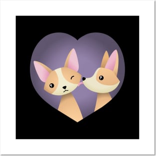 Corgi love Posters and Art